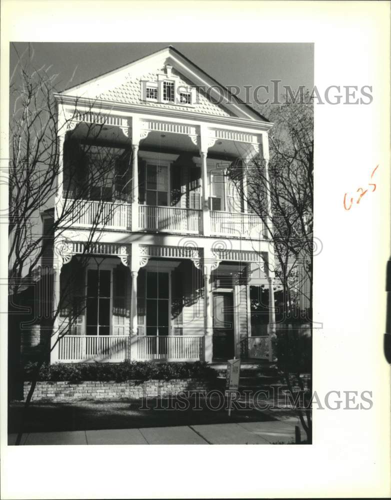 1988 Press Photo Charming Residence at 1125 Eleonore Street, Uptown New Orleans - Historic Images