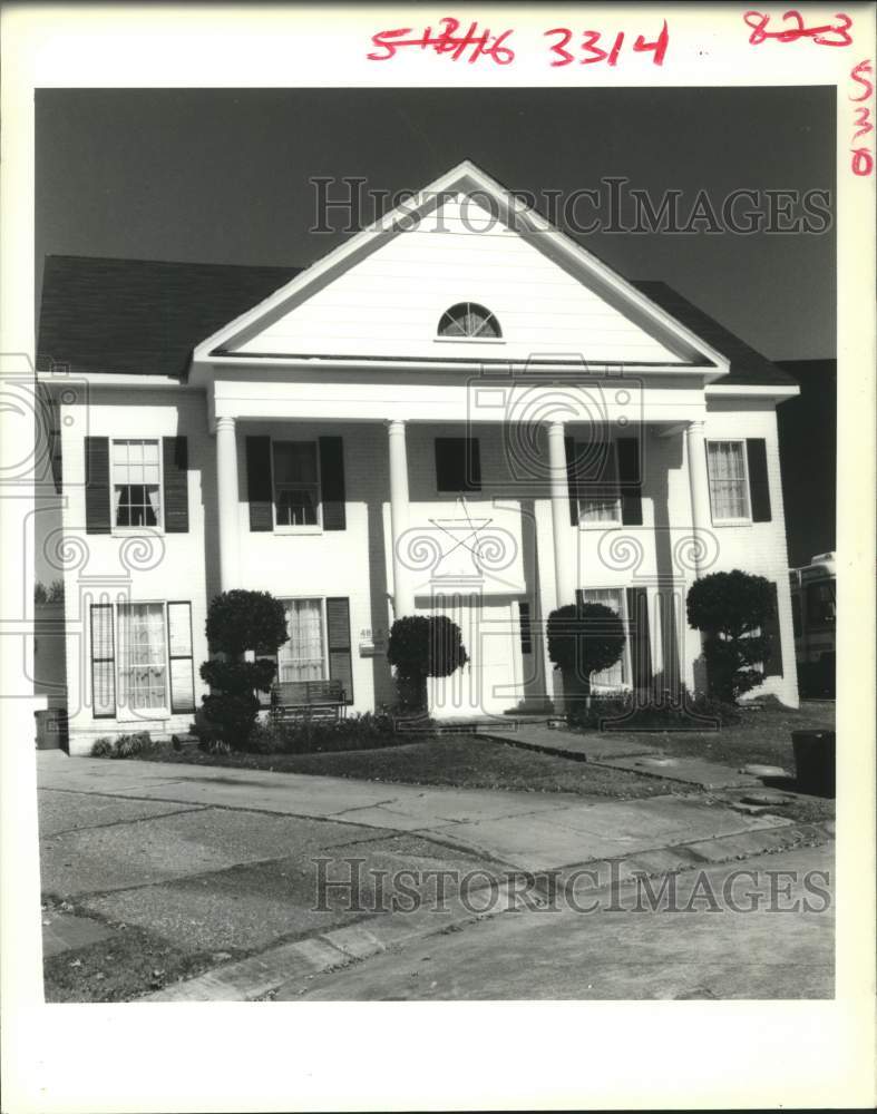 1986 Press Photo Sold Property at 4808 Neyrey Drive, Metairie, Louisiana - Historic Images