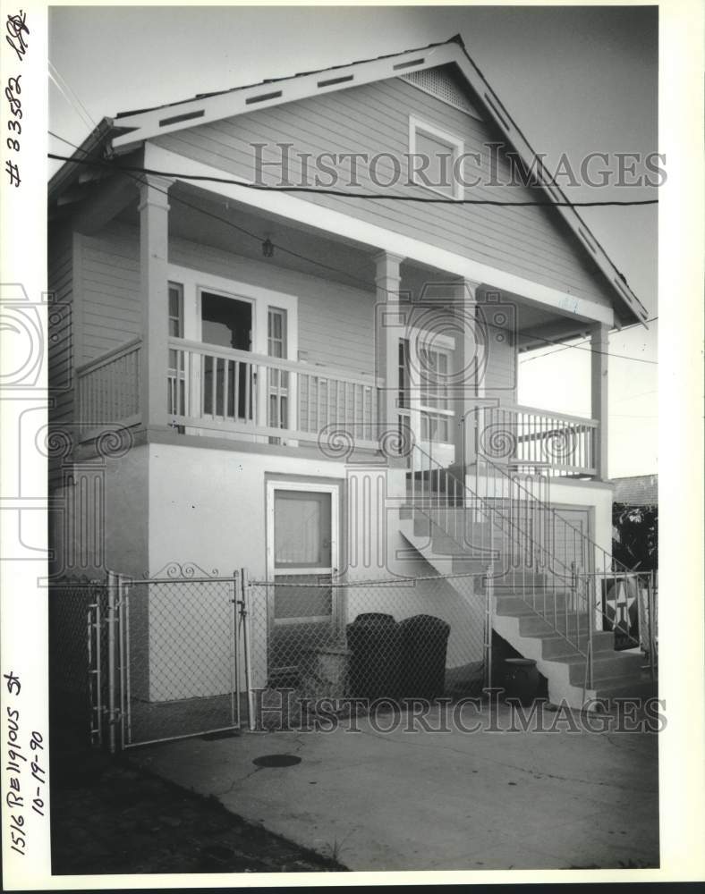 1990 Press Photo Housing-Real estate photo of 1516 Religious Street. - Historic Images