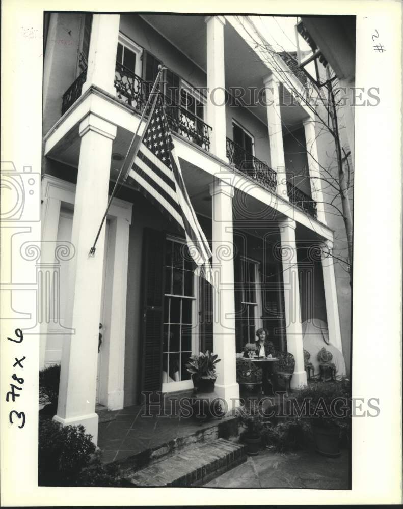 1990 Press Photo New Orleans Housing - Exterior of the house at 1228 Bourbon - Historic Images