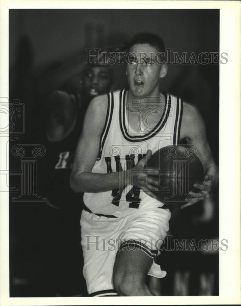 1995 Press Photo Basketball - Hannan High School player Jeff Benedic - Historic Images