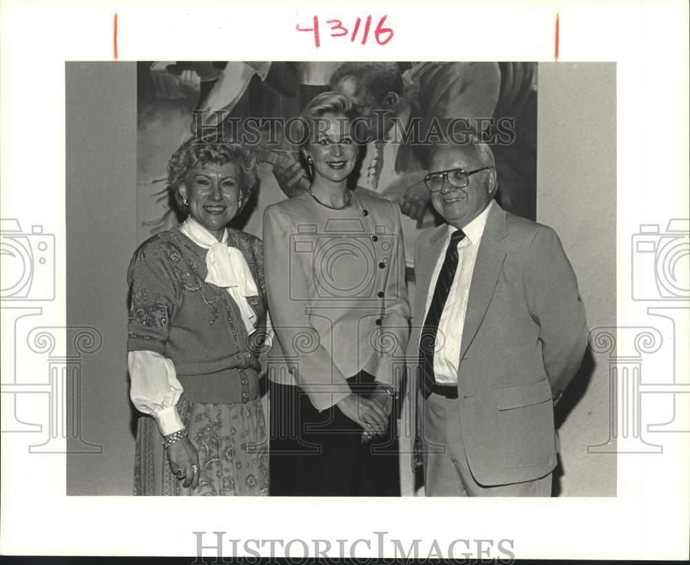 1988 Press Photo Bonnie Broel, Angela Hill and Jim Collins - nob45170 - Historic Images