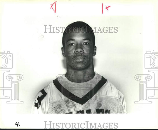 1992 Press Photo Shaw High School Football Starter, Bruce James - Historic Images