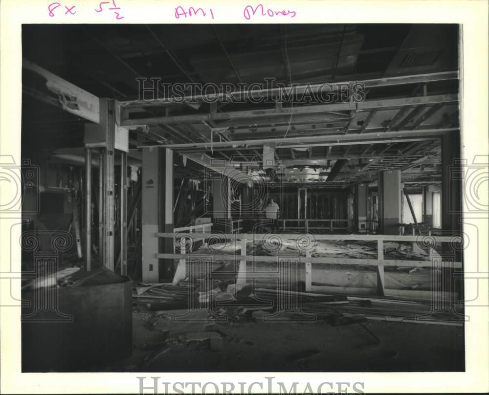 1989 Press Photo The site of the new bar operation at Jax Building, fifth floor. - Historic Images