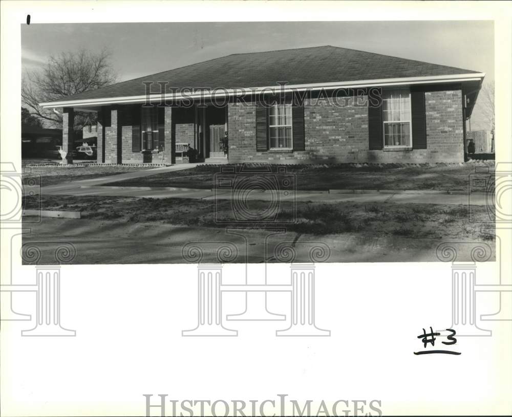 1990 Press Photo Housing - Exterior of the house at 3936 Ellen Drive in Marrero - Historic Images