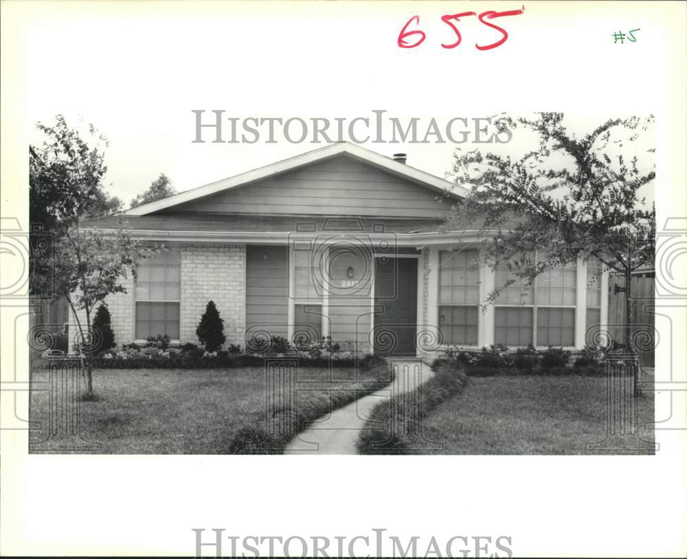 1989 Press Photo Property at 2517 Shannon Drive, Violet - Historic Images