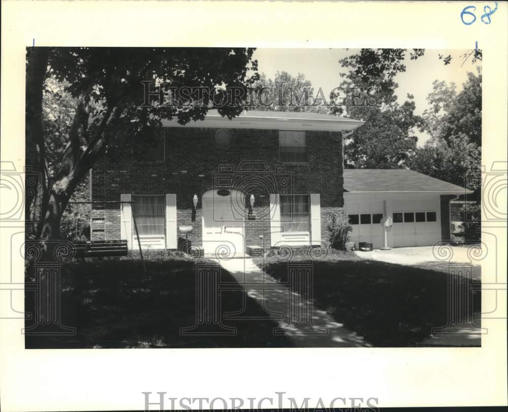 1990 Press Photo Property at 3520 Hyman Court Algiers, Louisiana - Historic Images