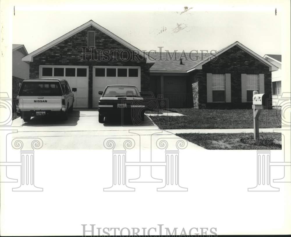 1990 Press Photo House at 1624 Carriage Lane in Gretna - Historic Images