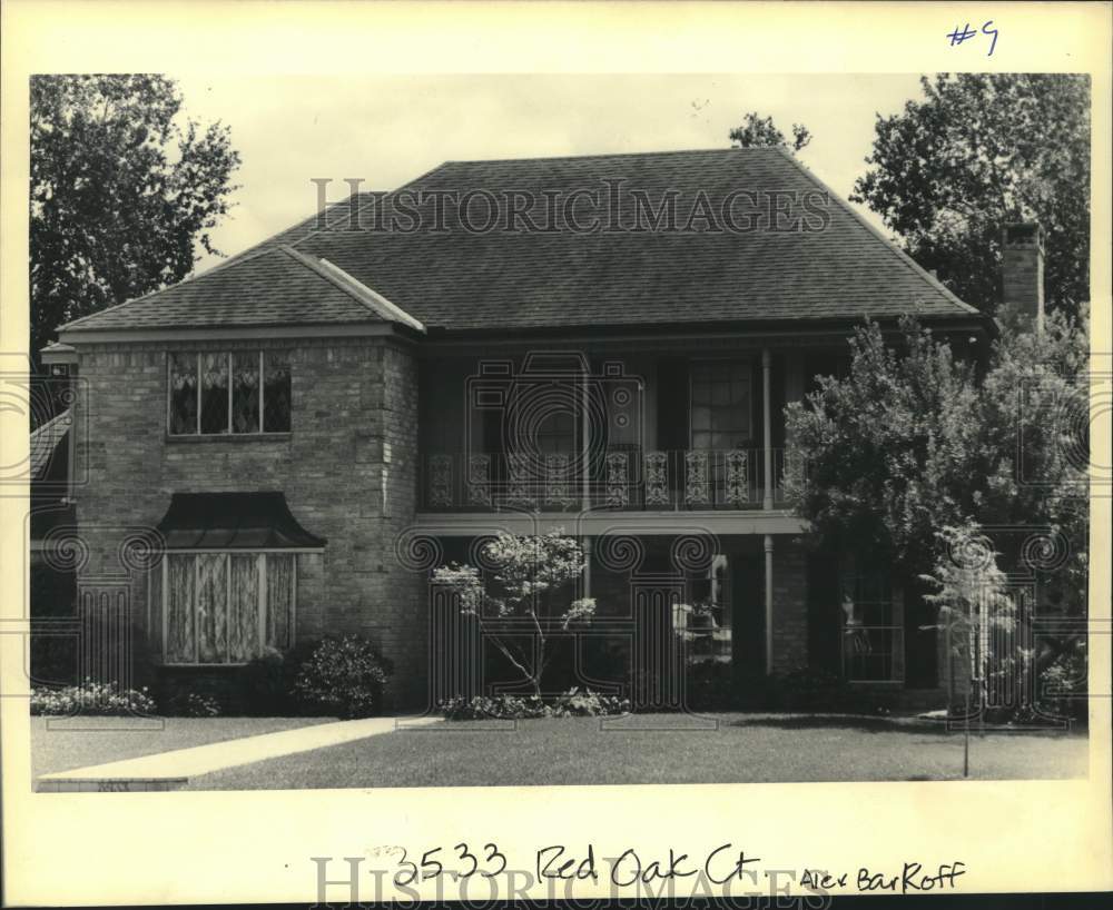 1990 Press Photo Housing - House located at 3533 Red Oak Ct. - Historic Images