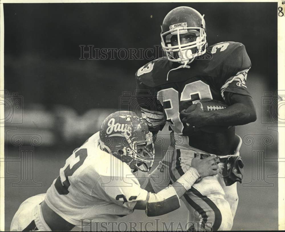 1988 Press Photo Football player Leroy Hoard during game - Historic Images