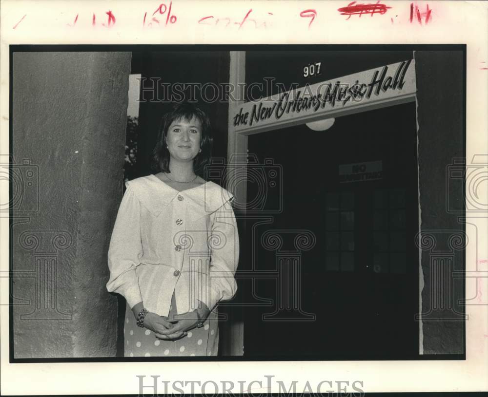 1990 Press Photo Mancelle Hamilton - Historic Images