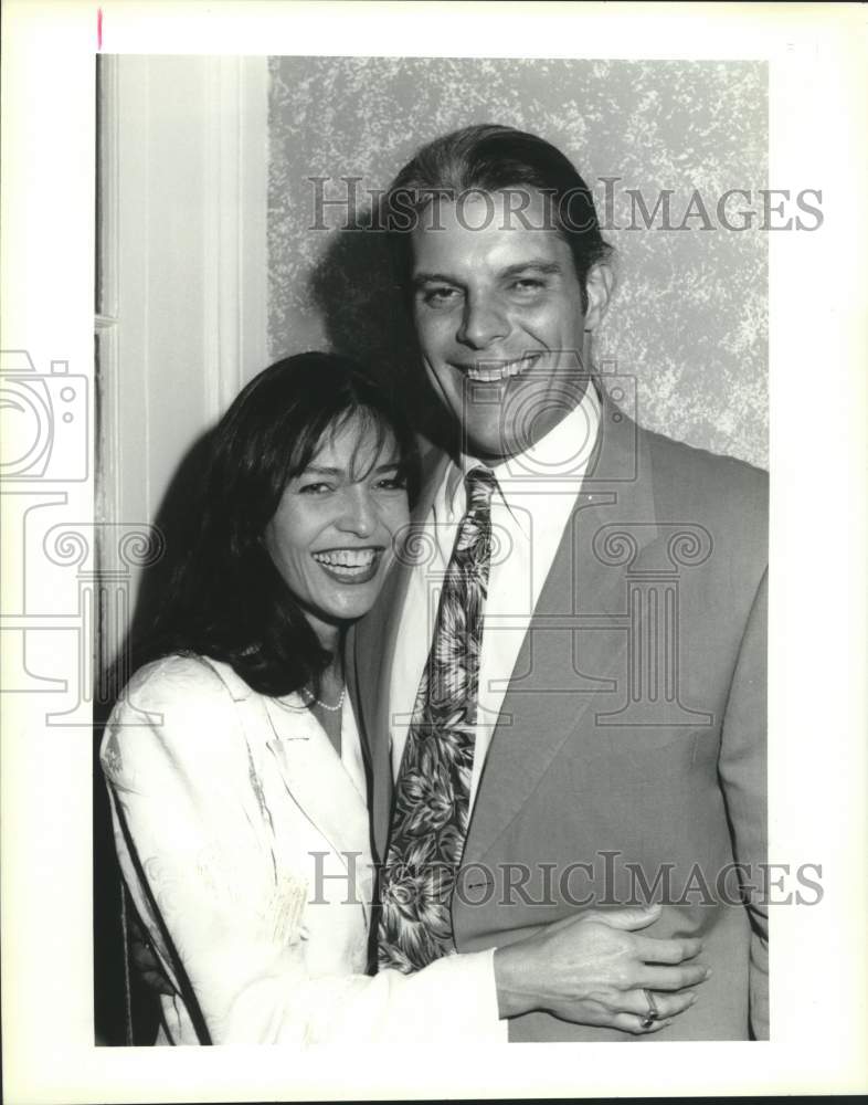 1994 Press Photo Stacy & Monroe Kelly at Order of Cincinnati Party - Historic Images