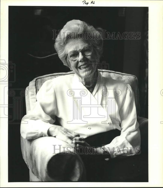 1991 Press Photo Loving Cup winner Carolyn Gay "Blondie" Labouisse - Historic Images