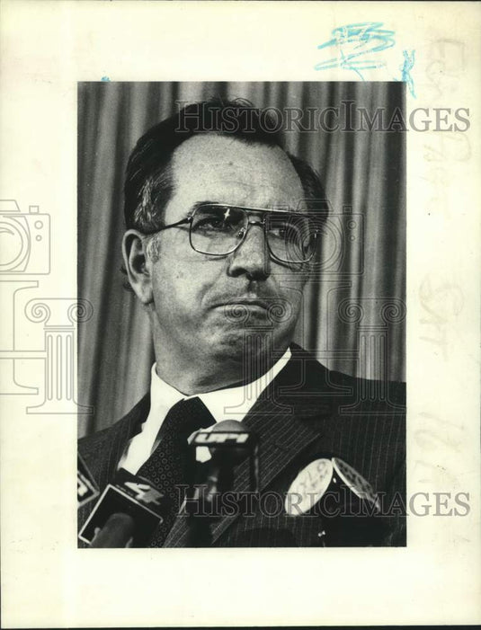 Press Photo President of Tulane, "Basketball is out." - Historic Images