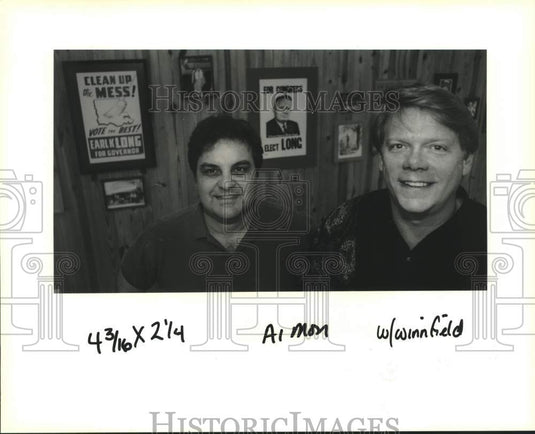 1993 Press Photo George Wyatt & Max Kelley on bringing tourists to Winnfield - Historic Images
