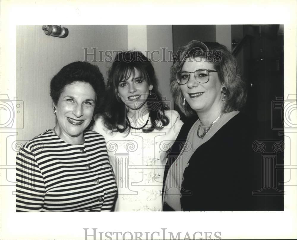 1995 Press Photo Majorie Weiner, Chris Kahn, Barbara Kusnick- Heart Association - Historic Images