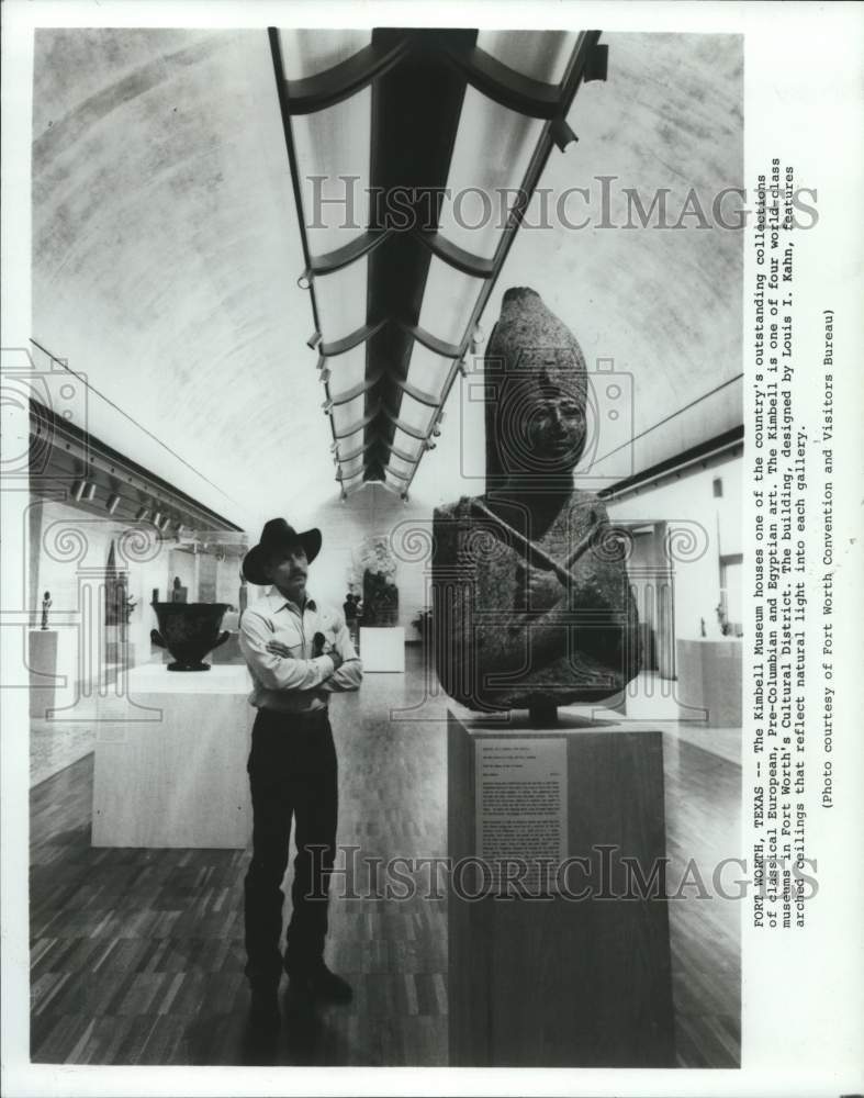 1987 Press Photo Interior of the Kimbell Musuem, world&#39;s best small museum - Historic Images