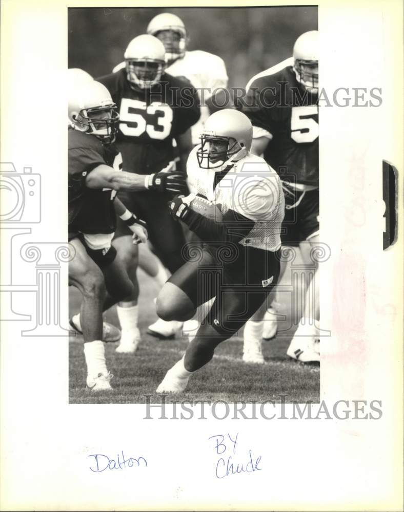 1993 Press Photo Scene from the New Orleans Saints practice - Historic Images