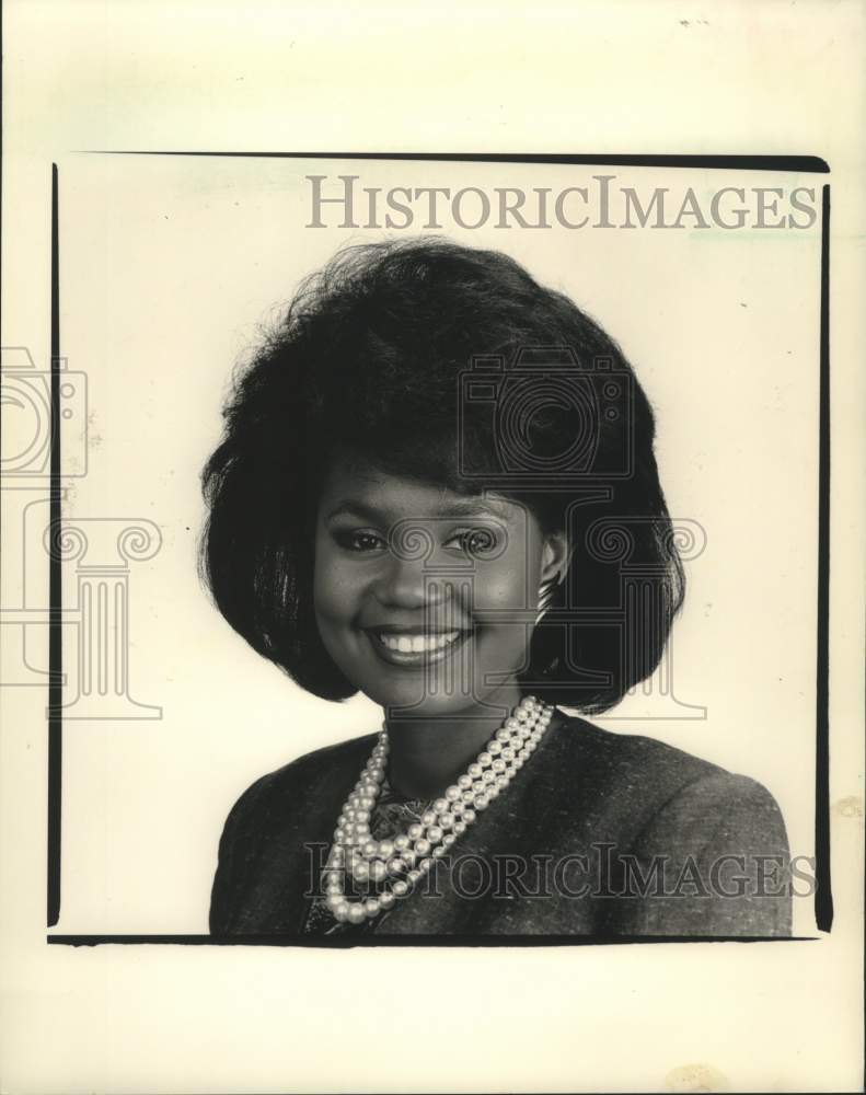 1989 Press Photo Stephanie King' TV News Mid-day New Orleans - Historic Images