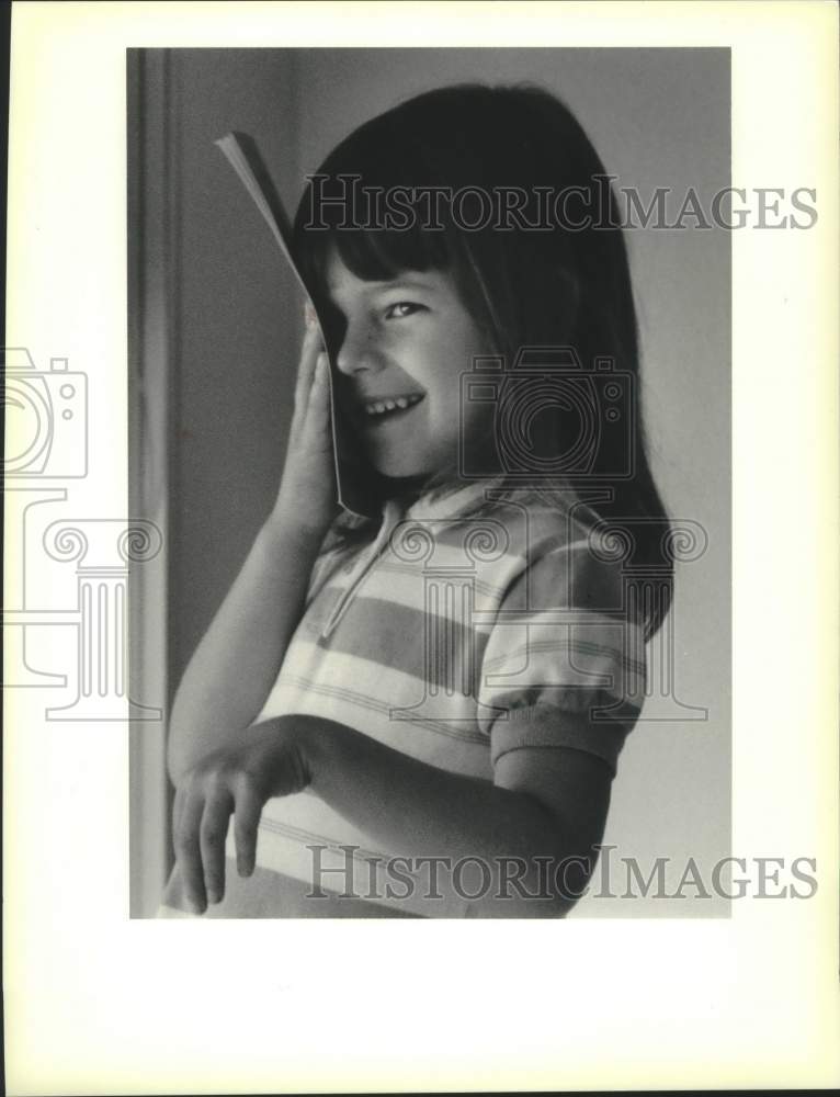 1989 Press Photo Stacy King during Health Fair held at St. Tammany Parish - Historic Images