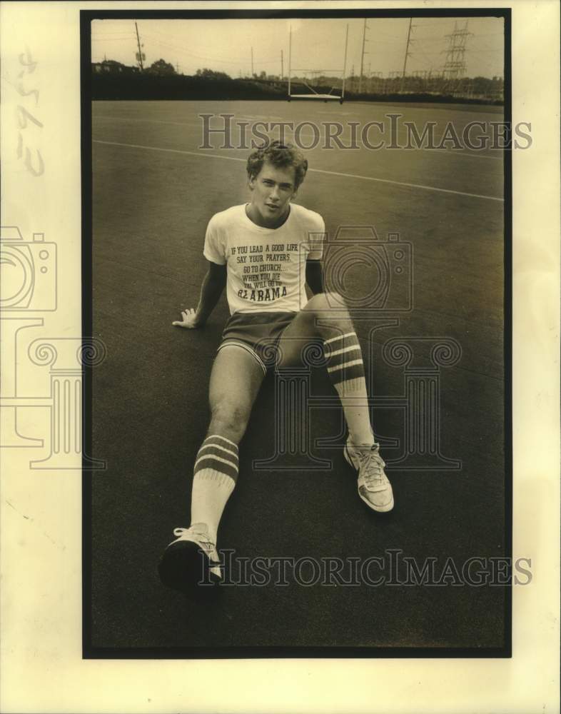 1982 Press Photo John Krimm, New Orleans Saints&#39; third round draft choice - Historic Images