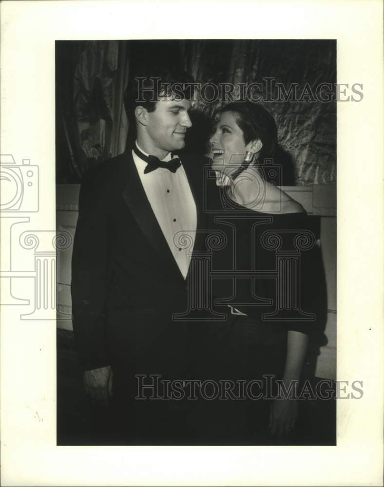 1986 Press Photo Roy Kryszak &amp; Marie Taylor at a Black Tie Benefit Gala - Historic Images