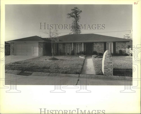 1989 Press Photo The exterior of property located at 2605 Kismet Street, Marrero - Historic Images