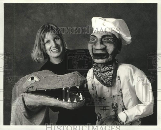 1996 Press Photo Karen Konnerth - Calliope Puppet and Mask Theatre - Historic Images