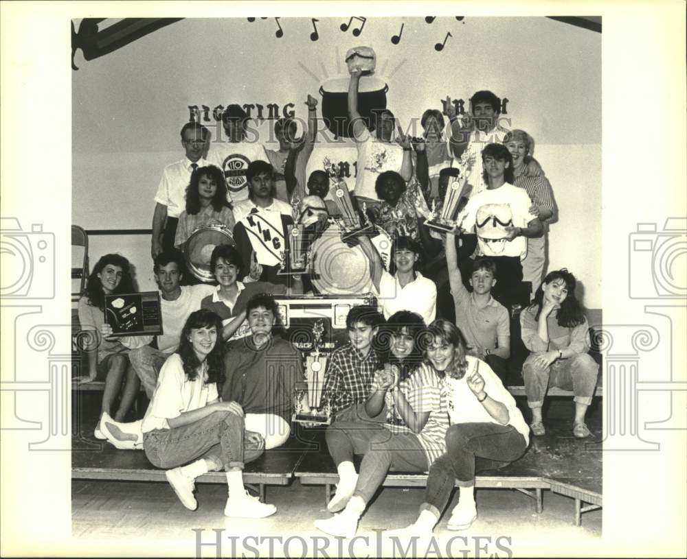 1988 Press Photo Band members from Grace King High School in Metairie - Historic Images