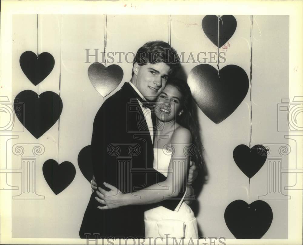 1990 Press Photo Mark Kurt and Melissa McKay - Sweet Sixteen - Historic Images