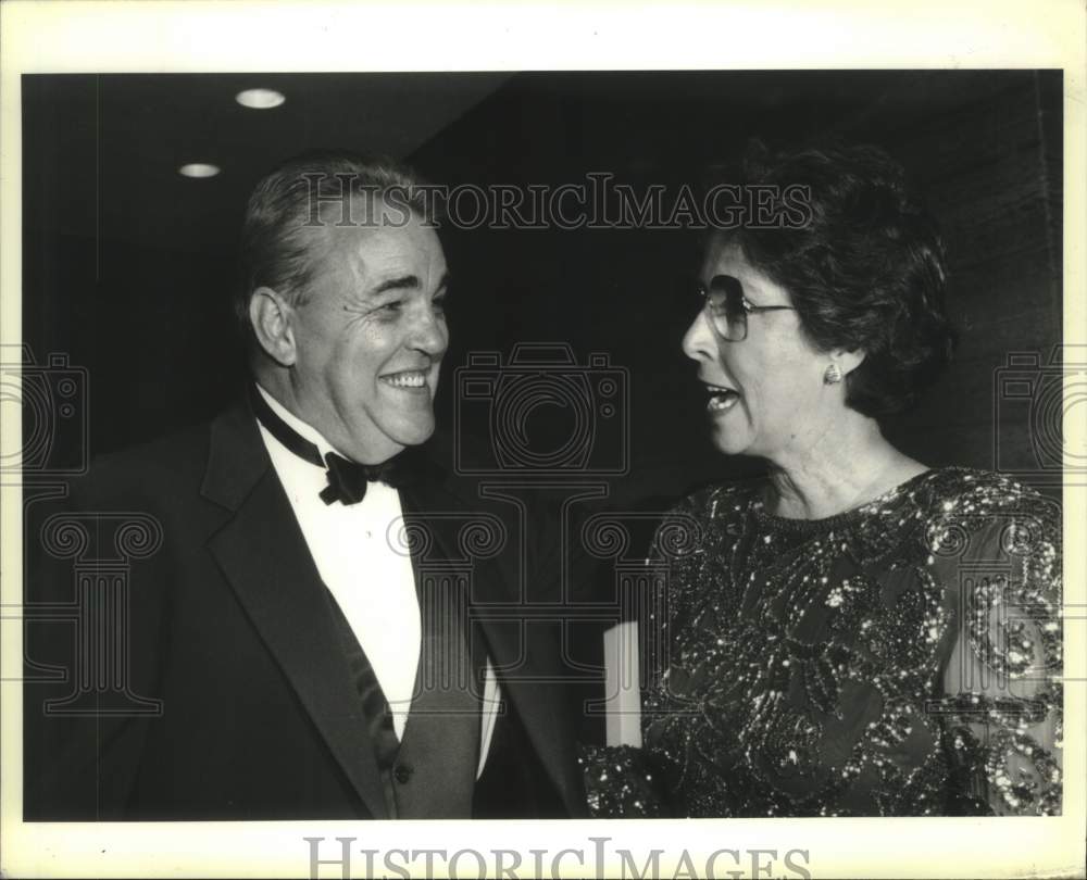 1992 Press Photo Bob Krieger, Judy Boudreaux at an ACC Event - Historic Images