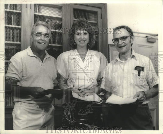 1989 Press Photo Golden Age of Radio, Bob Krieger, Lesley Hill & John Barber - Historic Images