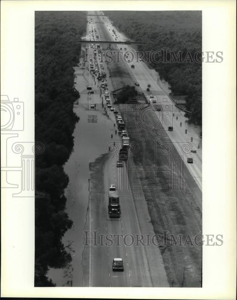 1991 Press Photo Interstate-10 East floods - Historic Images