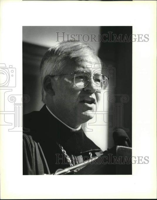 1995 Press Photo Loyola has inauguration for Reverend Knoth as president. - Historic Images