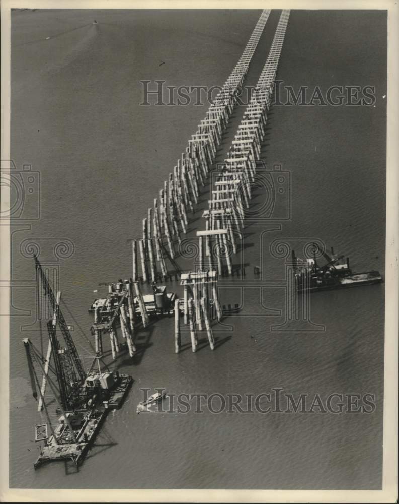 1961 I-10 Twin Bridge that will span Lake Pontchartrain-Historic Images