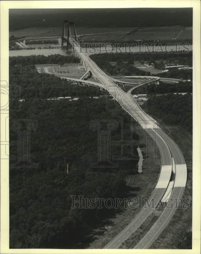 1991 Press Photo Aerial view of new I-310 span looking south toward Ms. River - Historic Images