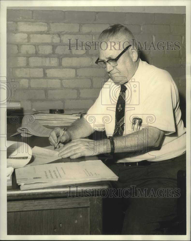 1961 Nicholas A. Huber, manager Tulane University printing office - Historic Images