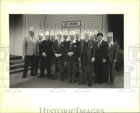 1989 Press Photo International Order of Alhambra held its Founder's Day Mass - Historic Images