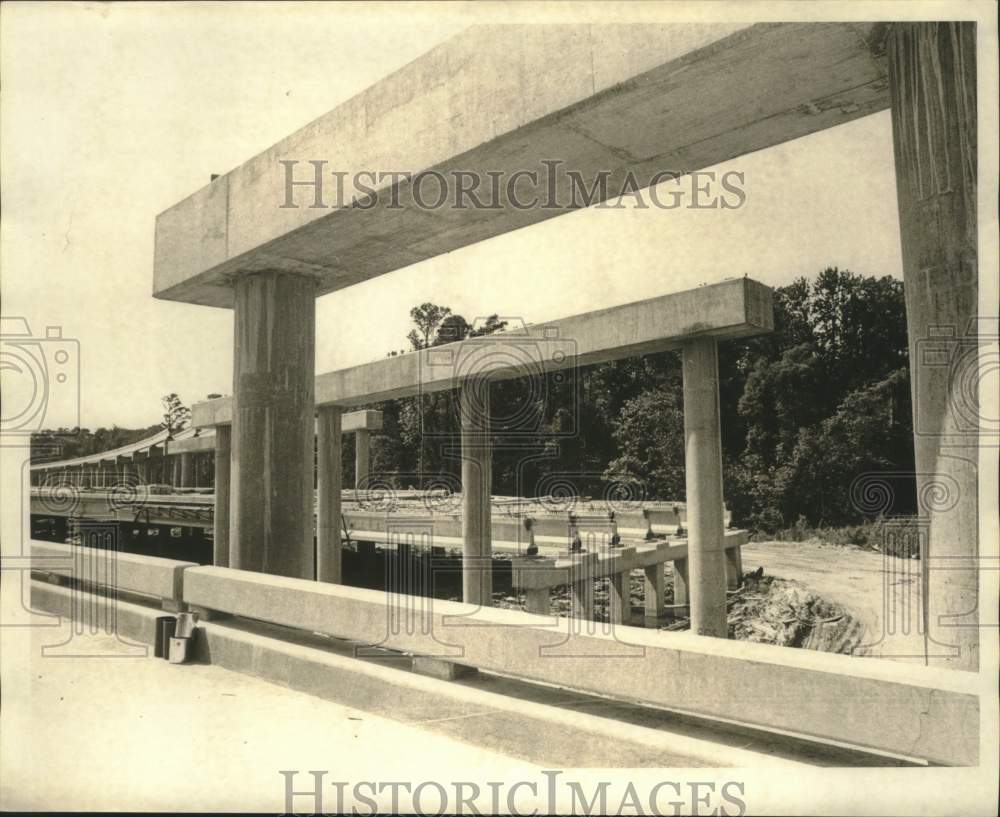 1971 Press Photo Construction on I-10 - nob49750- Historic Images