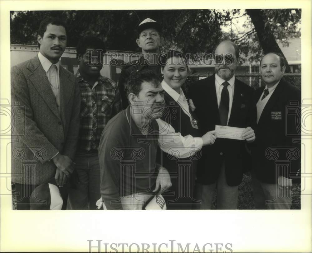 1989 Press Photo Members of St. Luke&#39;s Council Knights of Columbus - Historic Images