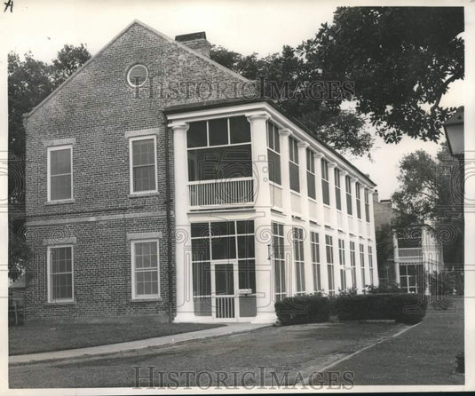1968 Press Photo General Wise Officers' Quarters sand-blasted bricks & columns - Historic Images