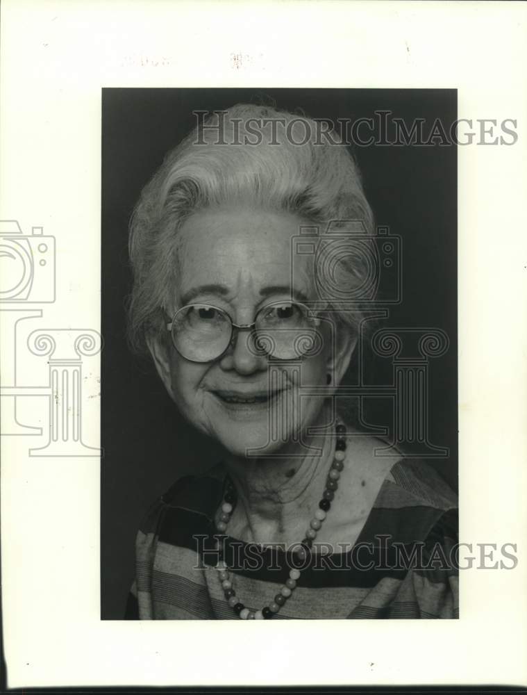 1986 Press Photo Mrs. Clovis E. LaPrairie, Julian Poydras Home Auxiliary - Historic Images