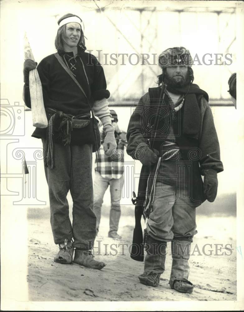 1977 Sid Bardwell and John Flalko, La Salle expedition members. - Historic Images