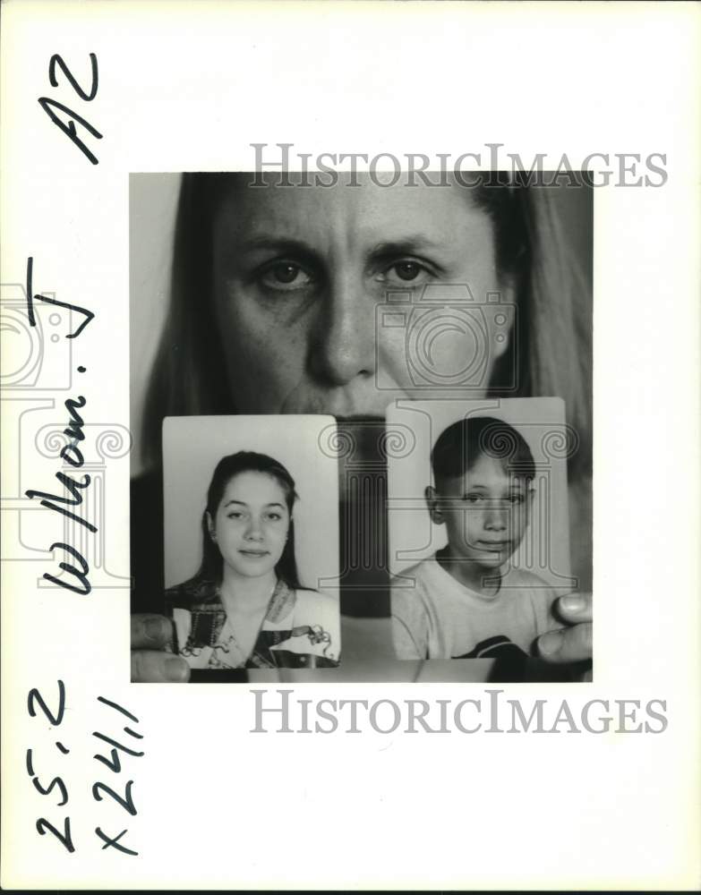 1995 Press Photo Diane Kreuger plans trip to Syria to rescue her children - Historic Images