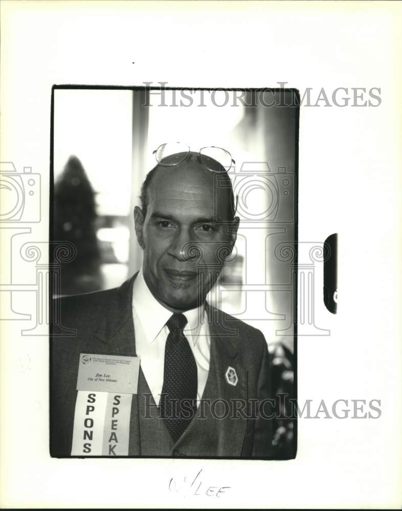 1991 Press Photo Jim Lee, New Orleans Sanitation Director - Historic Images