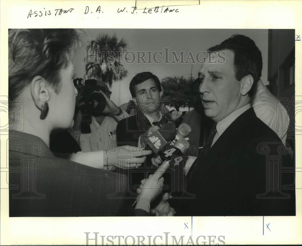 1990 Press Photo Assistant D.A. W.J. LeBlanc - Historic Images