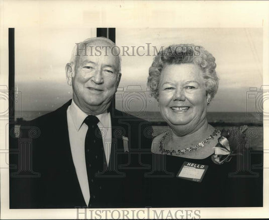 1991 Press photo Russ & Mickey LeBlanc at a Reserve Officers event. - Historic Images