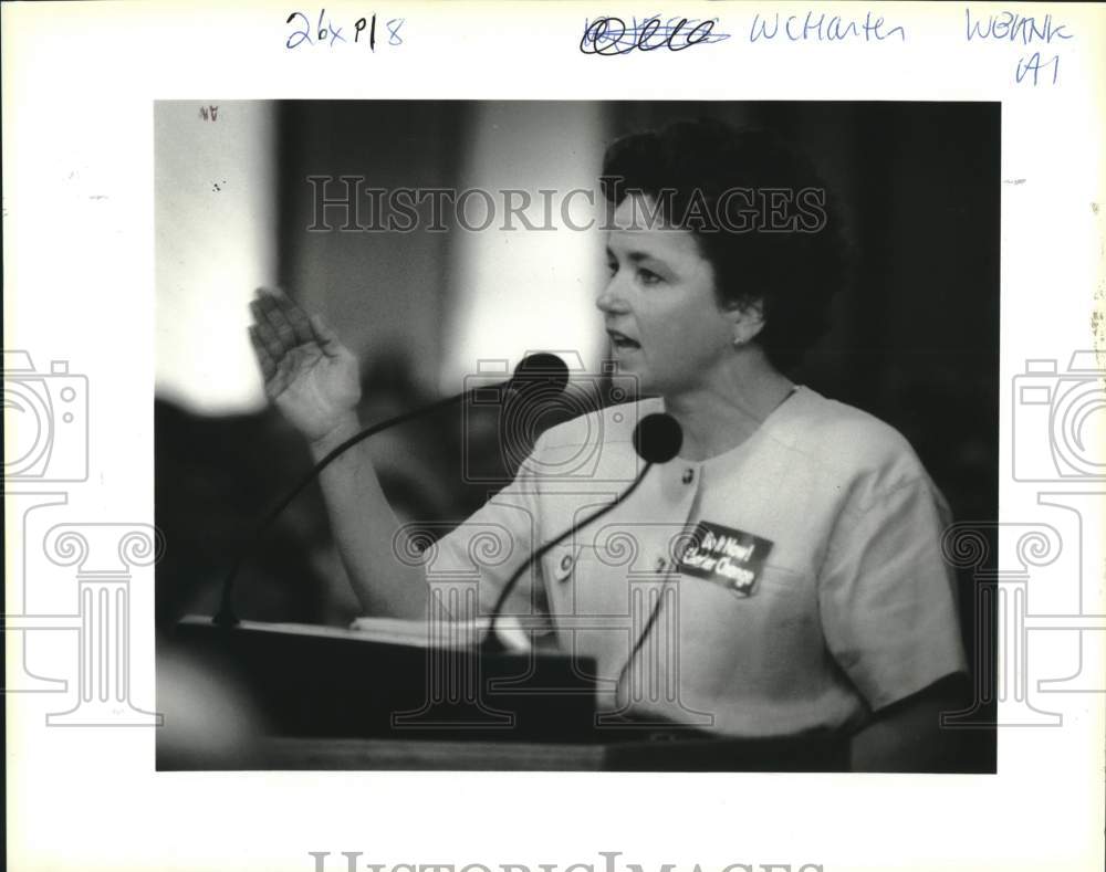 1994 Press Photo Charter Reform Committee chair Pat LeBlanc - Historic Images