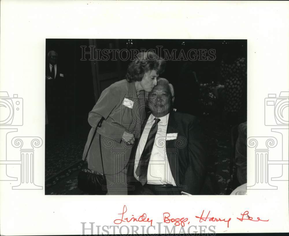 1986 Press Photo Lindy Boggs and Harry Lee - Historic Images