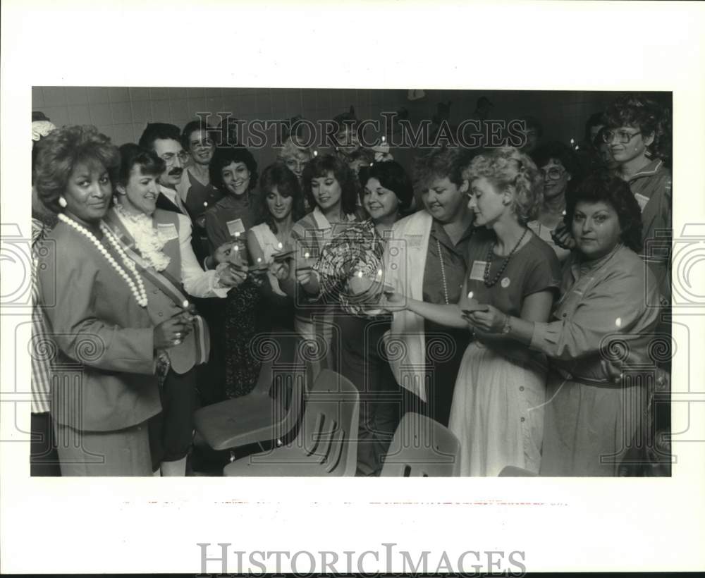 1987 Press Photo St. Bernard Chapter of the International Reading Association - Historic Images